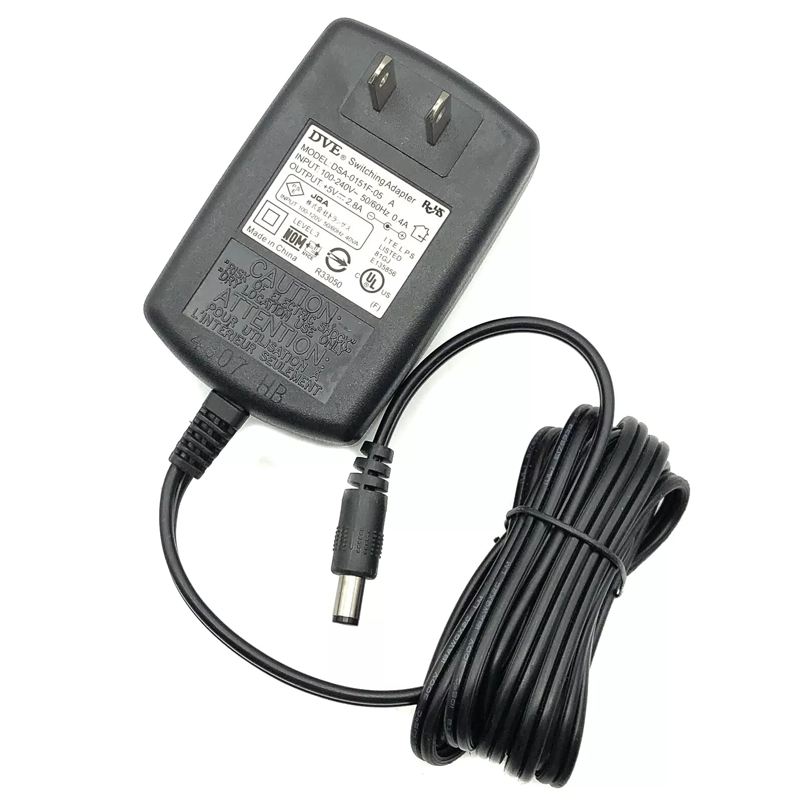 New & Reliable Quality DVE DSA-0151F-05 5V 2.6A 13W Switching AC DC Power Supply Adapter